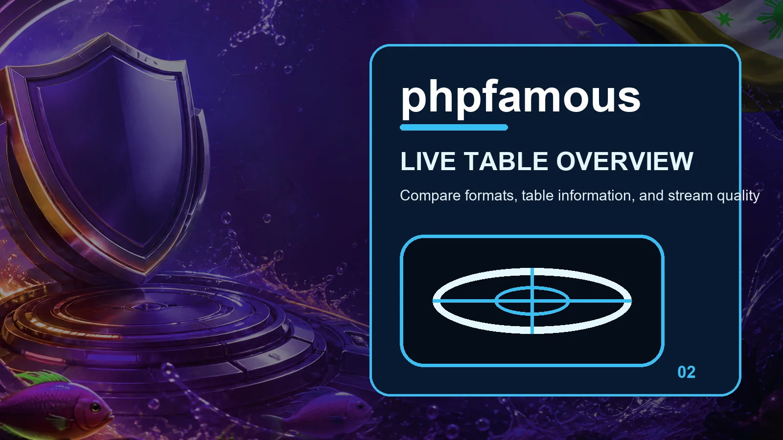 phpfamous live casino full-width visual guide 2